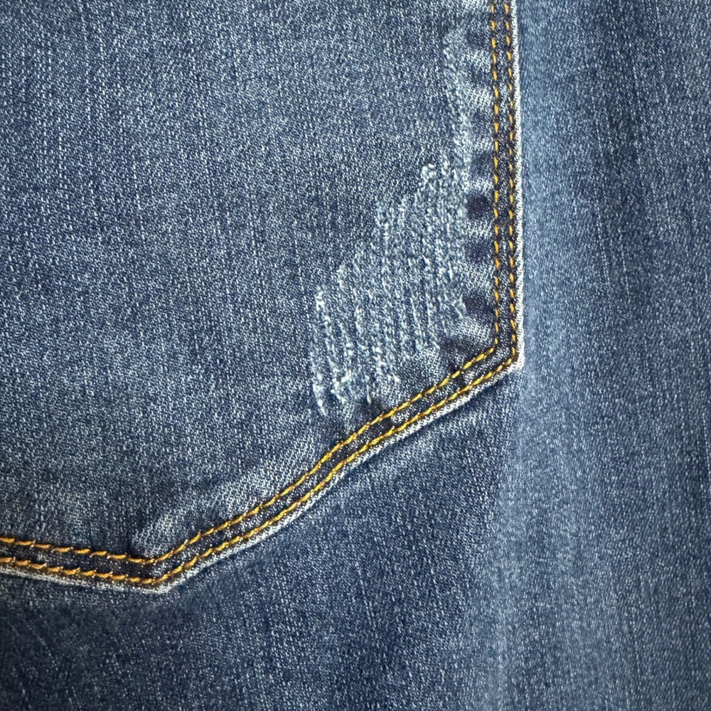 Judy Blue Womens Flare Jeans 18W Dark Wash Raw Hem Boho Y2K - Picture 8 of 13
